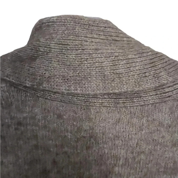 Vintage J Crew Alpaca and Wool Knit Sweater Taupe Collar Neck Preppy Academia - Picture 5 of 8